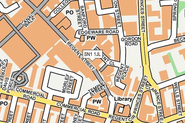 SN1 1JL map - OS OpenMap – Local (Ordnance Survey) SN1 1JL map - OS OpenMap – Local (Ordnance Survey)