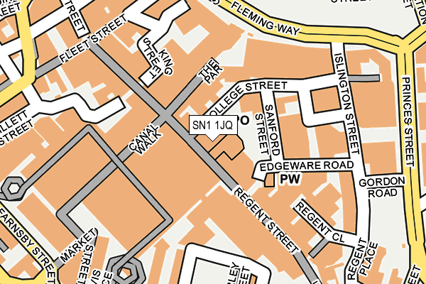 SN1 1JQ map - OS OpenMap – Local (Ordnance Survey) SN1 1JQ map - OS OpenMap – Local (Ordnance Survey)