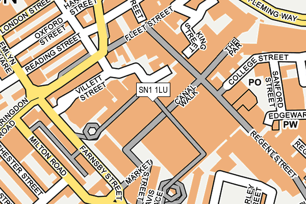 SN1 1LU map - OS OpenMap – Local (Ordnance Survey) SN1 1LU map - OS OpenMap – Local (Ordnance Survey)