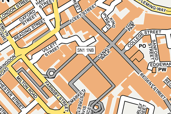 SN1 1NB map - OS OpenMap – Local (Ordnance Survey) SN1 1NB map - OS OpenMap – Local (Ordnance Survey)