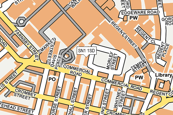 SN1 1SD map - OS OpenMap – Local (Ordnance Survey) SN1 1SD map - OS OpenMap – Local (Ordnance Survey)