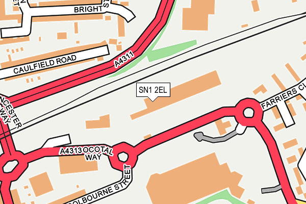 SN1 2EL map - OS OpenMap – Local (Ordnance Survey) SN1 2EL map - OS OpenMap – Local (Ordnance Survey)