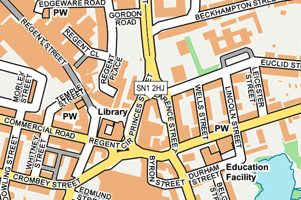 SN1 2HJ map - OS OpenMap – Local (Ordnance Survey) SN1 2HJ map - OS OpenMap – Local (Ordnance Survey)