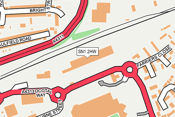 SN1 2HW map - OS OpenMap – Local (Ordnance Survey) SN1 2HW map - OS OpenMap – Local (Ordnance Survey)