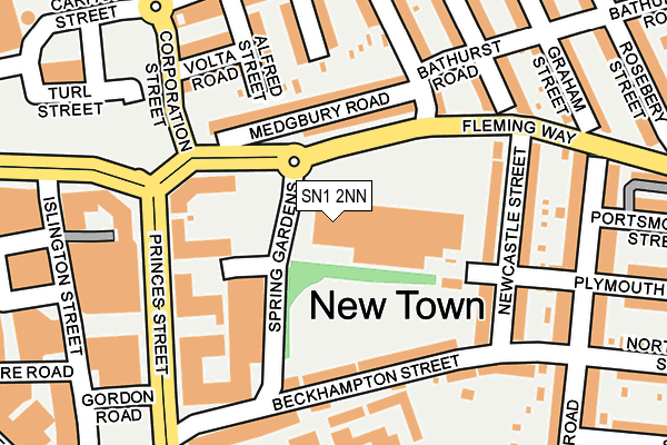 SN1 2NN map - OS OpenMap – Local (Ordnance Survey) SN1 2NN map - OS OpenMap – Local (Ordnance Survey)