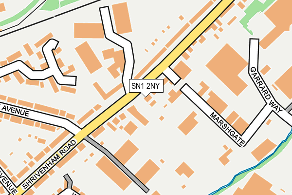 SN1 2NY map - OS OpenMap – Local (Ordnance Survey) SN1 2NY map - OS OpenMap – Local (Ordnance Survey)