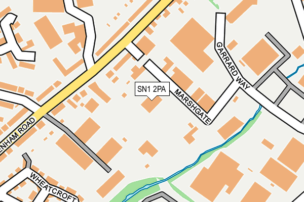 SN1 2PA map - OS OpenMap – Local (Ordnance Survey) SN1 2PA map - OS OpenMap – Local (Ordnance Survey)