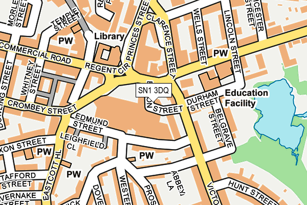 SN1 3DQ map - OS OpenMap – Local (Ordnance Survey) SN1 3DQ map - OS OpenMap – Local (Ordnance Survey)