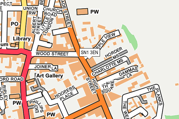 SN1 3EN map - OS OpenMap – Local (Ordnance Survey)
