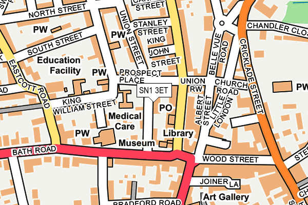 SN1 3ET map - OS OpenMap – Local (Ordnance Survey) SN1 3ET map - OS OpenMap – Local (Ordnance Survey)