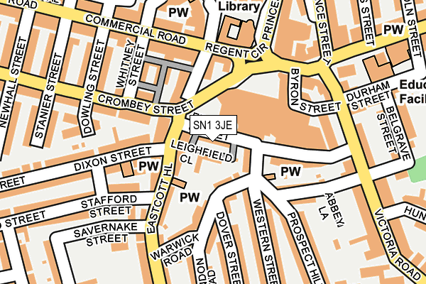 SN1 3JE map - OS OpenMap – Local (Ordnance Survey) SN1 3JE map - OS OpenMap – Local (Ordnance Survey)