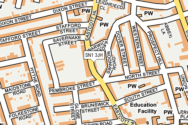 SN1 3JH map - OS OpenMap – Local (Ordnance Survey) SN1 3JH map - OS OpenMap – Local (Ordnance Survey)