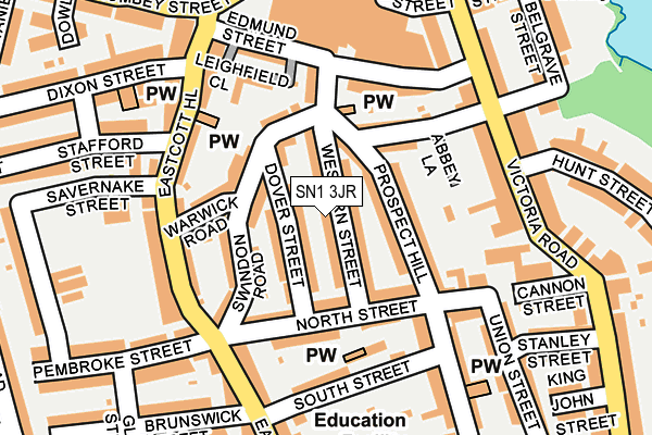 SN1 3JR map - OS OpenMap – Local (Ordnance Survey) SN1 3JR map - OS OpenMap – Local (Ordnance Survey)