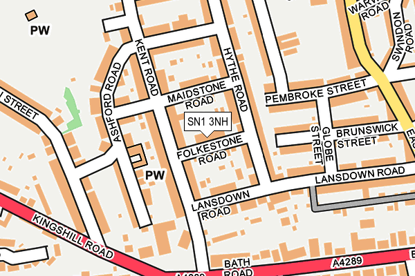 SN1 3NH map - OS OpenMap – Local (Ordnance Survey) SN1 3NH map - OS OpenMap – Local (Ordnance Survey)