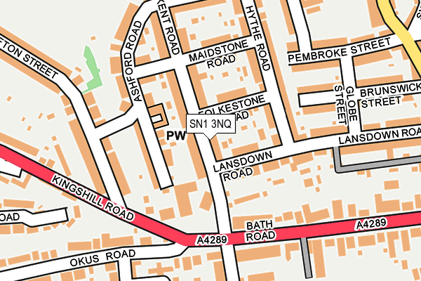 SN1 3NQ map - OS OpenMap – Local (Ordnance Survey)