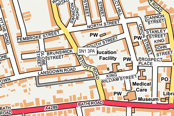 SN1 3PA map - OS OpenMap – Local (Ordnance Survey)