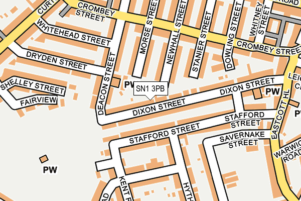 SN1 3PB map - OS OpenMap – Local (Ordnance Survey) SN1 3PB map - OS OpenMap – Local (Ordnance Survey)