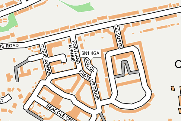 SN1 4GA map - OS OpenMap – Local (Ordnance Survey) SN1 4GA map - OS OpenMap – Local (Ordnance Survey)