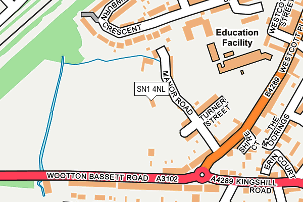 SN1 4NL map - OS OpenMap – Local (Ordnance Survey) SN1 4NL map - OS OpenMap – Local (Ordnance Survey)