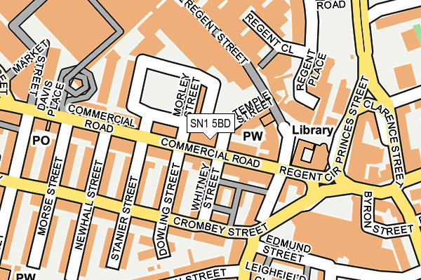 SN1 5BD map - OS OpenMap – Local (Ordnance Survey) SN1 5BD map - OS OpenMap – Local (Ordnance Survey)