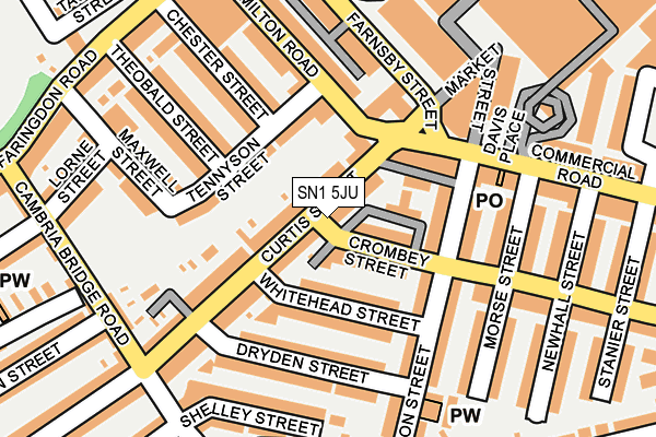 SN1 5JU map - OS OpenMap – Local (Ordnance Survey) SN1 5JU map - OS OpenMap – Local (Ordnance Survey)