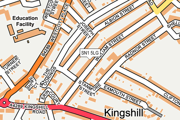 SN1 5LG map - OS OpenMap – Local (Ordnance Survey) SN1 5LG map - OS OpenMap – Local (Ordnance Survey)