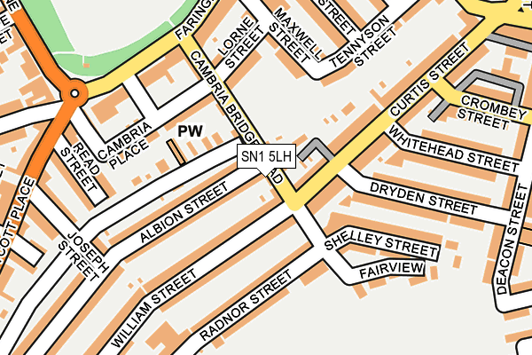SN1 5LH map - OS OpenMap – Local (Ordnance Survey) SN1 5LH map - OS OpenMap – Local (Ordnance Survey)