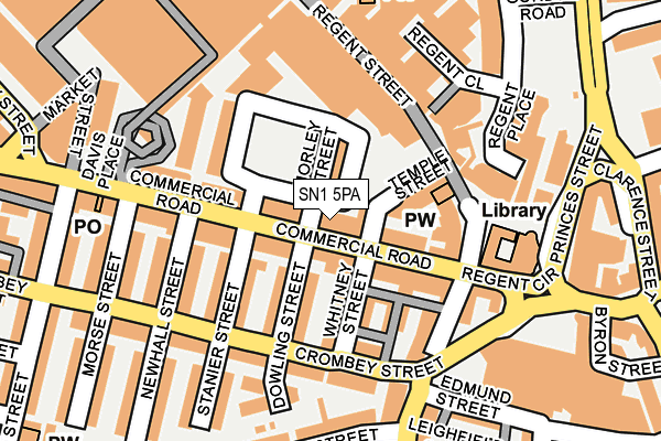 SN1 5PA map - OS OpenMap – Local (Ordnance Survey) SN1 5PA map - OS OpenMap – Local (Ordnance Survey)