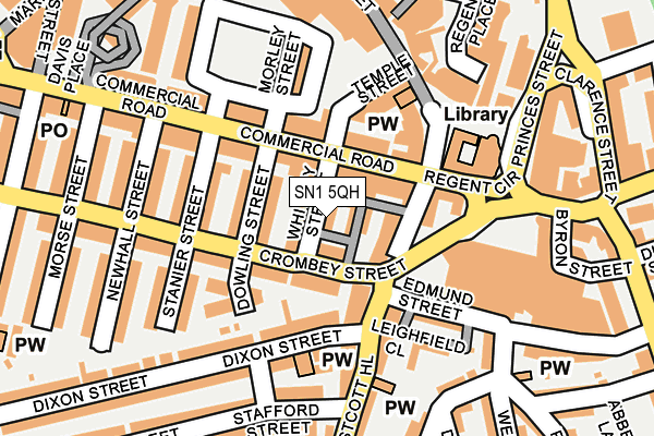 SN1 5QH map - OS OpenMap – Local (Ordnance Survey) SN1 5QH map - OS OpenMap – Local (Ordnance Survey)
