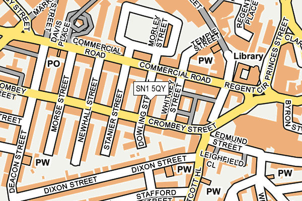SN1 5QY map - OS OpenMap – Local (Ordnance Survey) SN1 5QY map - OS OpenMap – Local (Ordnance Survey)