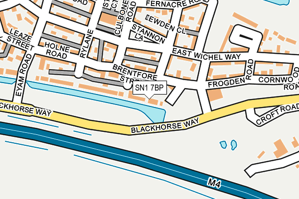 SN1 7BP map - OS OpenMap – Local (Ordnance Survey) SN1 7BP map - OS OpenMap – Local (Ordnance Survey)