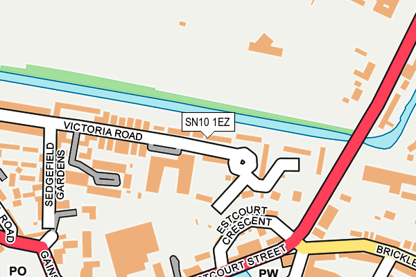 SN10 1EZ map - OS OpenMap – Local (Ordnance Survey) SN10 1EZ map - OS OpenMap – Local (Ordnance Survey)