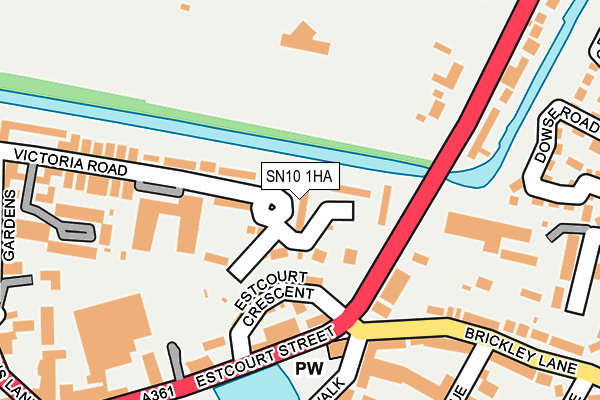 SN10 1HA map - OS OpenMap – Local (Ordnance Survey) SN10 1HA map - OS OpenMap – Local (Ordnance Survey)