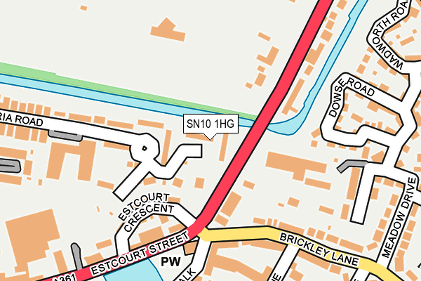 SN10 1HG map - OS OpenMap – Local (Ordnance Survey) SN10 1HG map - OS OpenMap – Local (Ordnance Survey)