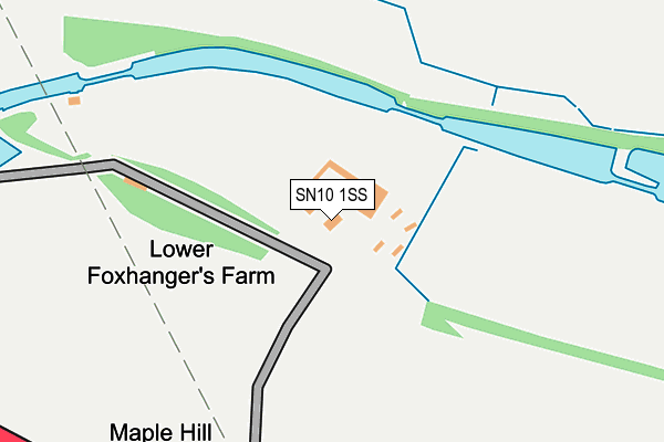 SN10 1SS map - OS OpenMap – Local (Ordnance Survey) SN10 1SS map - OS OpenMap – Local (Ordnance Survey)