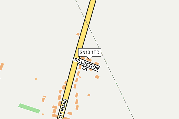 SN10 1TD map - OS OpenMap – Local (Ordnance Survey) SN10 1TD map - OS OpenMap – Local (Ordnance Survey)