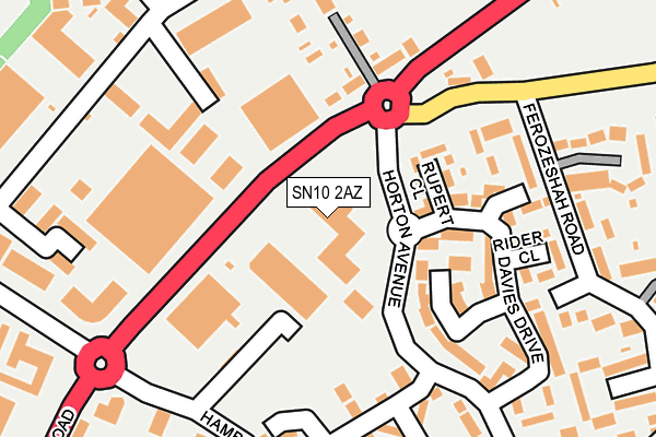 SN10 2AZ map - OS OpenMap – Local (Ordnance Survey) SN10 2AZ map - OS OpenMap – Local (Ordnance Survey)