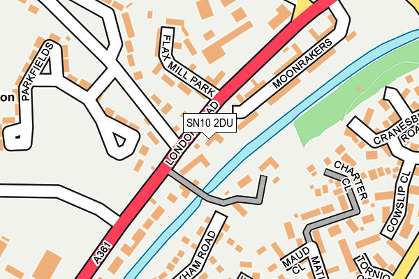 SN10 2DU map - OS OpenMap – Local (Ordnance Survey) SN10 2DU map - OS OpenMap – Local (Ordnance Survey)