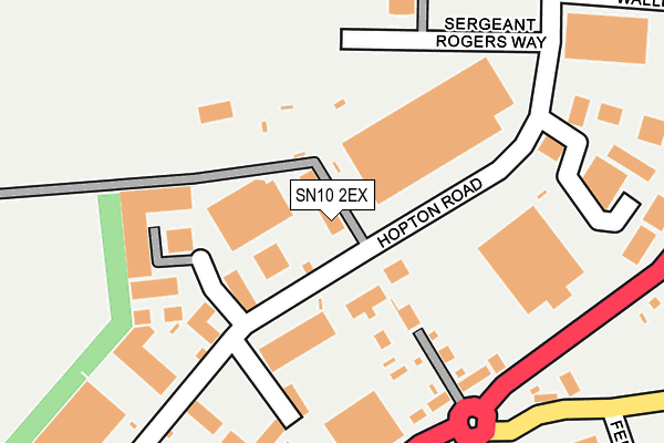 SN10 2EX map - OS OpenMap – Local (Ordnance Survey) SN10 2EX map - OS OpenMap – Local (Ordnance Survey)