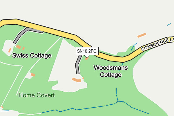 SN10 2FQ map - OS OpenMap – Local (Ordnance Survey) SN10 2FQ map - OS OpenMap – Local (Ordnance Survey)