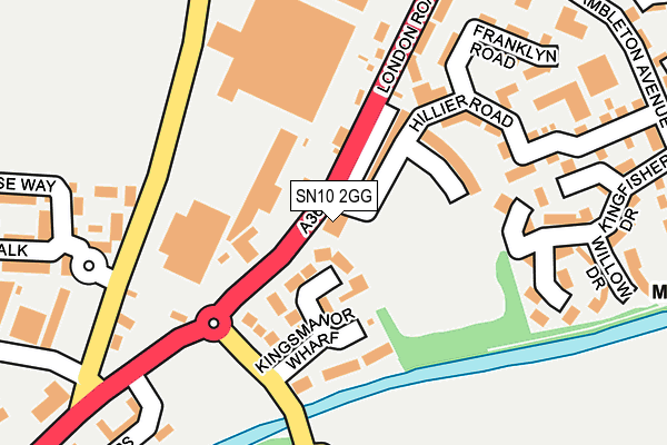 SN10 2GG map - OS OpenMap – Local (Ordnance Survey) SN10 2GG map - OS OpenMap – Local (Ordnance Survey)