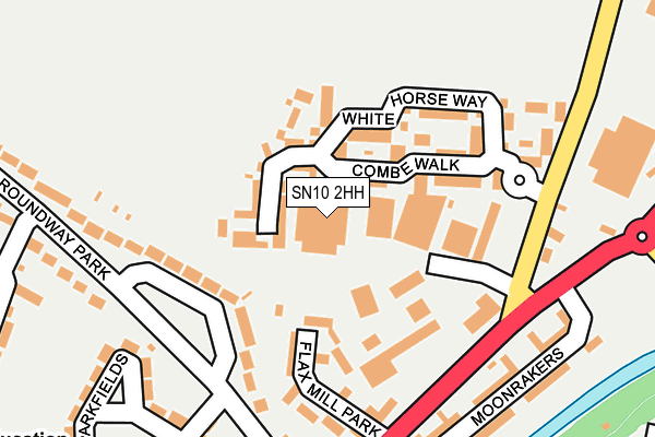 SN10 2HH map - OS OpenMap – Local (Ordnance Survey) SN10 2HH map - OS OpenMap – Local (Ordnance Survey)