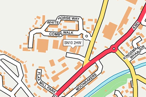 SN10 2HW map - OS OpenMap – Local (Ordnance Survey) SN10 2HW map - OS OpenMap – Local (Ordnance Survey)