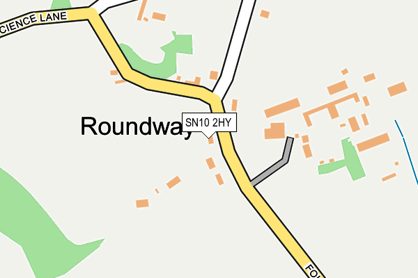 SN10 2HY map - OS OpenMap – Local (Ordnance Survey) SN10 2HY map - OS OpenMap – Local (Ordnance Survey)
