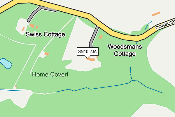 SN10 2JA map - OS OpenMap – Local (Ordnance Survey) SN10 2JA map - OS OpenMap – Local (Ordnance Survey)