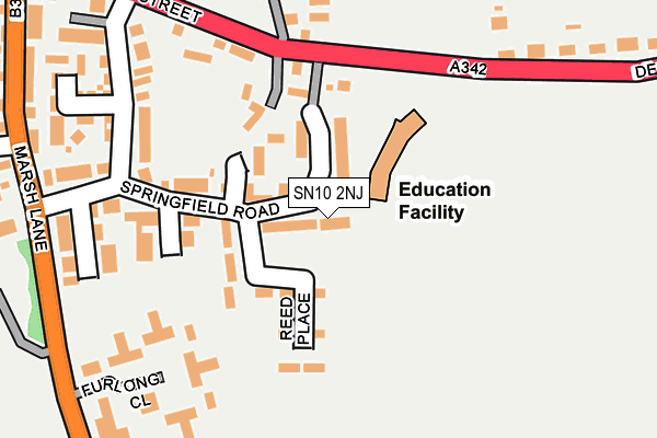 SN10 2NJ map - OS OpenMap – Local (Ordnance Survey) SN10 2NJ map - OS OpenMap – Local (Ordnance Survey)