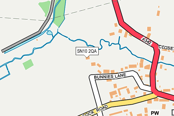 SN10 2QA map - OS OpenMap – Local (Ordnance Survey) SN10 2QA map - OS OpenMap – Local (Ordnance Survey)