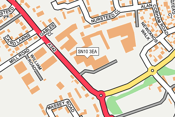 SN10 3EA map - OS OpenMap – Local (Ordnance Survey) SN10 3EA map - OS OpenMap – Local (Ordnance Survey)