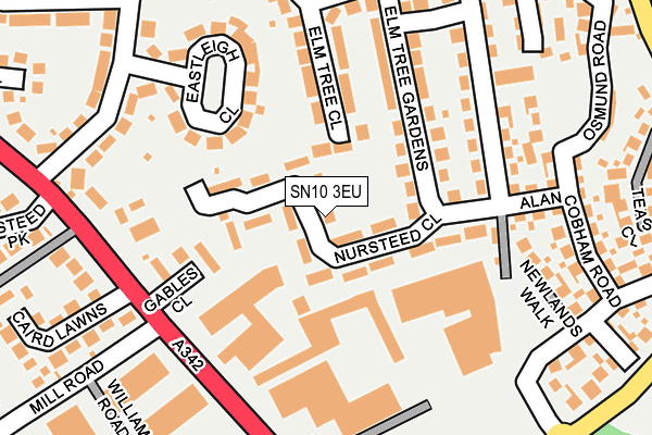 SN10 3EU map - OS OpenMap – Local (Ordnance Survey) SN10 3EU map - OS OpenMap – Local (Ordnance Survey)