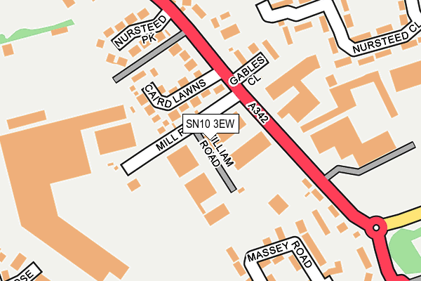 SN10 3EW map - OS OpenMap – Local (Ordnance Survey) SN10 3EW map - OS OpenMap – Local (Ordnance Survey)